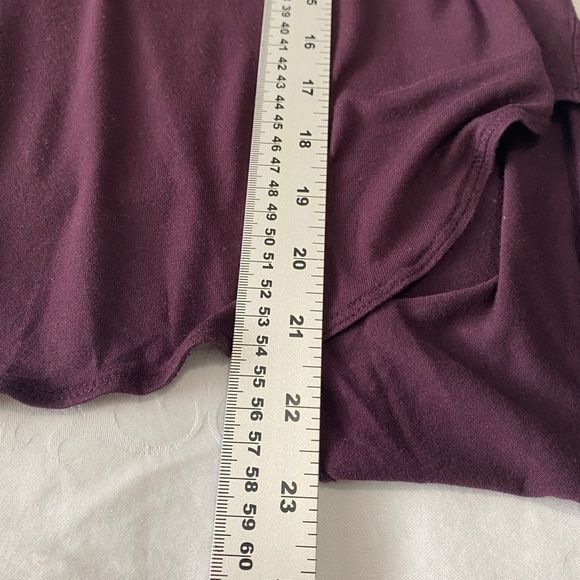 Wilfred Criss-Cross / Open Back Women's Short Sleeve Plum Tee Size Small - Picture 8 of 10